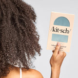 Adjustable Oversized Satin Bonnet - Haze Blue - MainStreet Clothing Co.