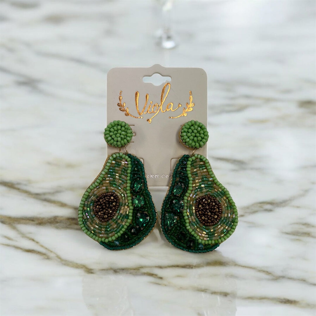Avocado Earrings - MainStreet Clothing Co.