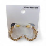 Beaded Cross Hoop - MainStreet Clothing Co.