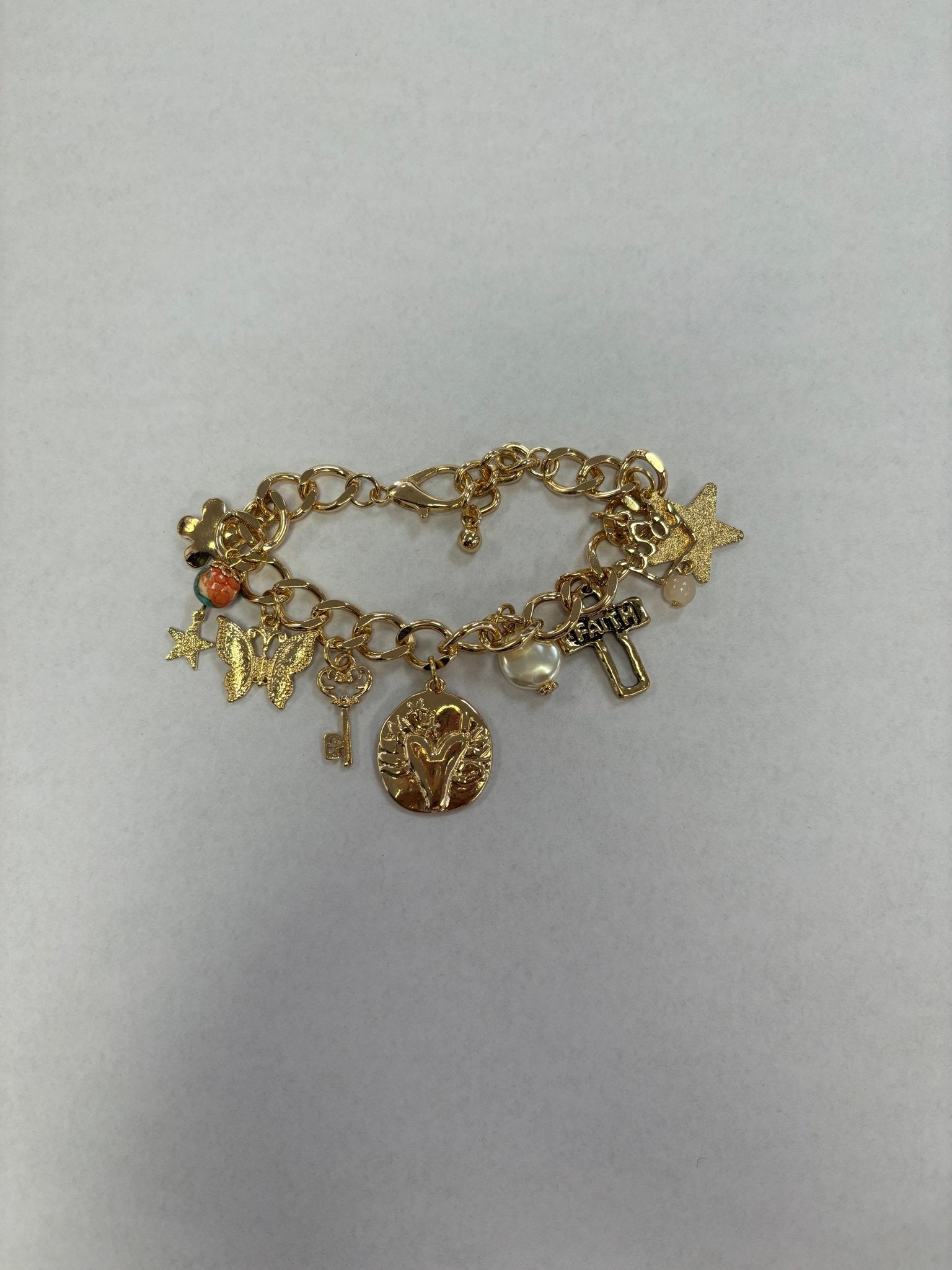 Faith Charm Bracelet - MainStreet Clothing Co.