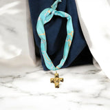 Hart Designs | Key to My Heart Cross Pendant Scarf Necklace - MainStreet Clothing Co.