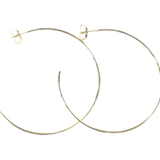 Jillian Hoops - Shiny Gold Plated - MainStreet Clothing Co.