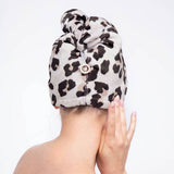 Quick Dry Hair Towel - Leopard - MainStreet Clothing Co.