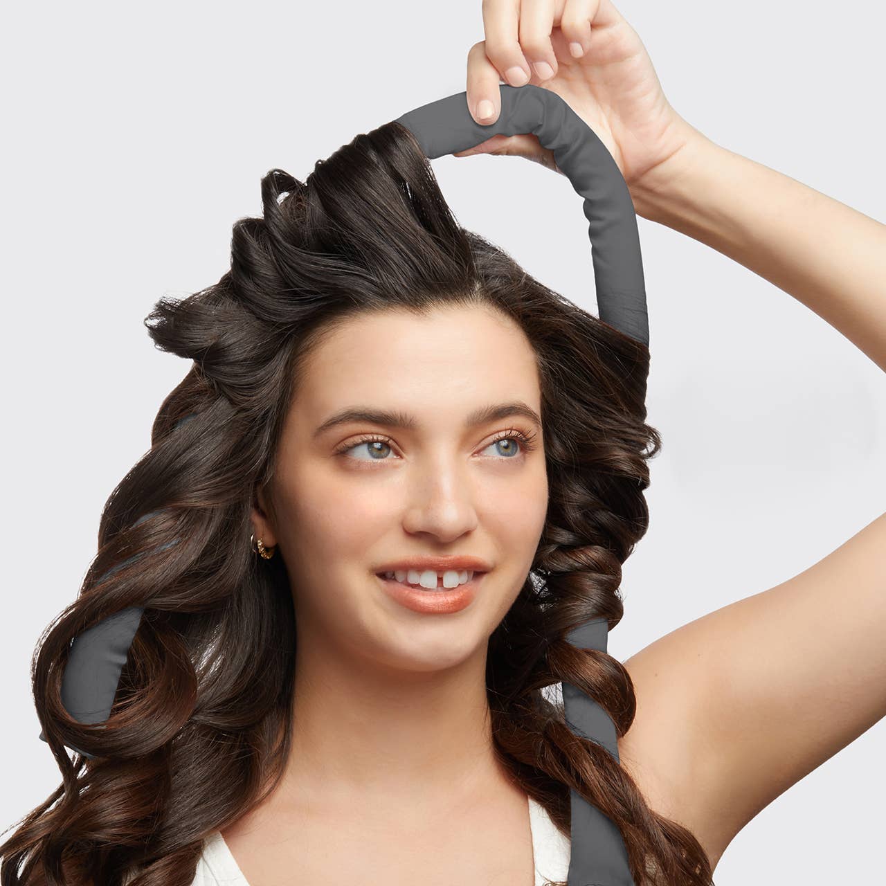 Satin Heatless Curling Set - Charcoal - MainStreet Clothing Co.