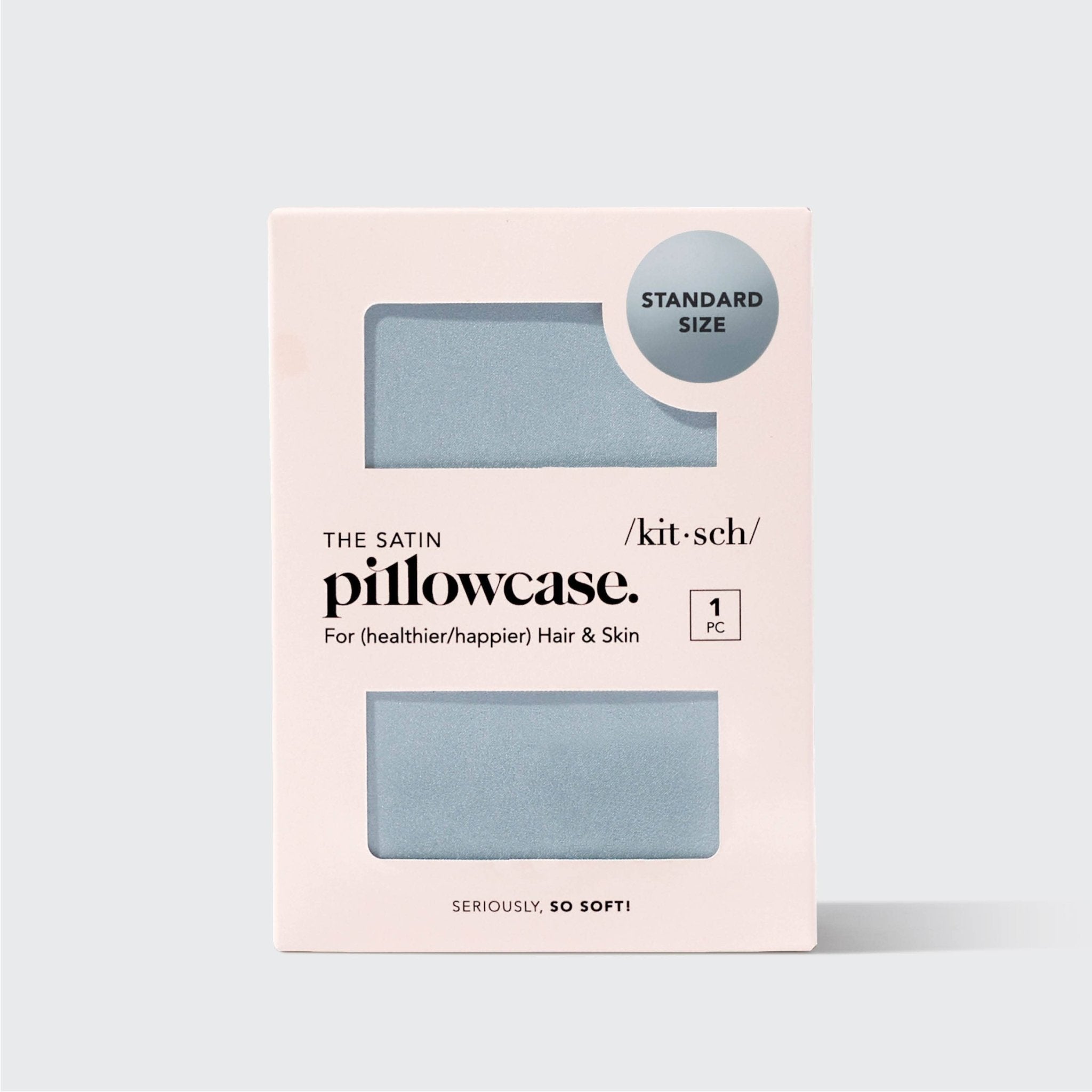 Standard Satin Pillowcase - Haze Blue - MainStreet Clothing Co.