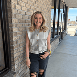 Stunning In Stripes Top - MainStreet Clothing Co.