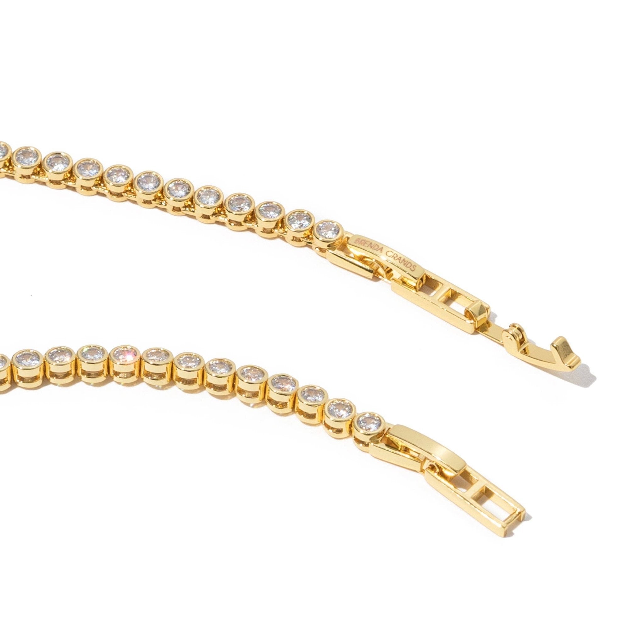 18K Gold Diamond Tennis Necklace - Grayce's Boutique