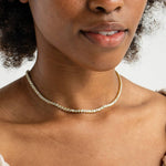 18K Gold Diamond Tennis Necklace - Grayce's Boutique