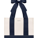 Canvas Oxford Navy Bow Tote | CaseMate