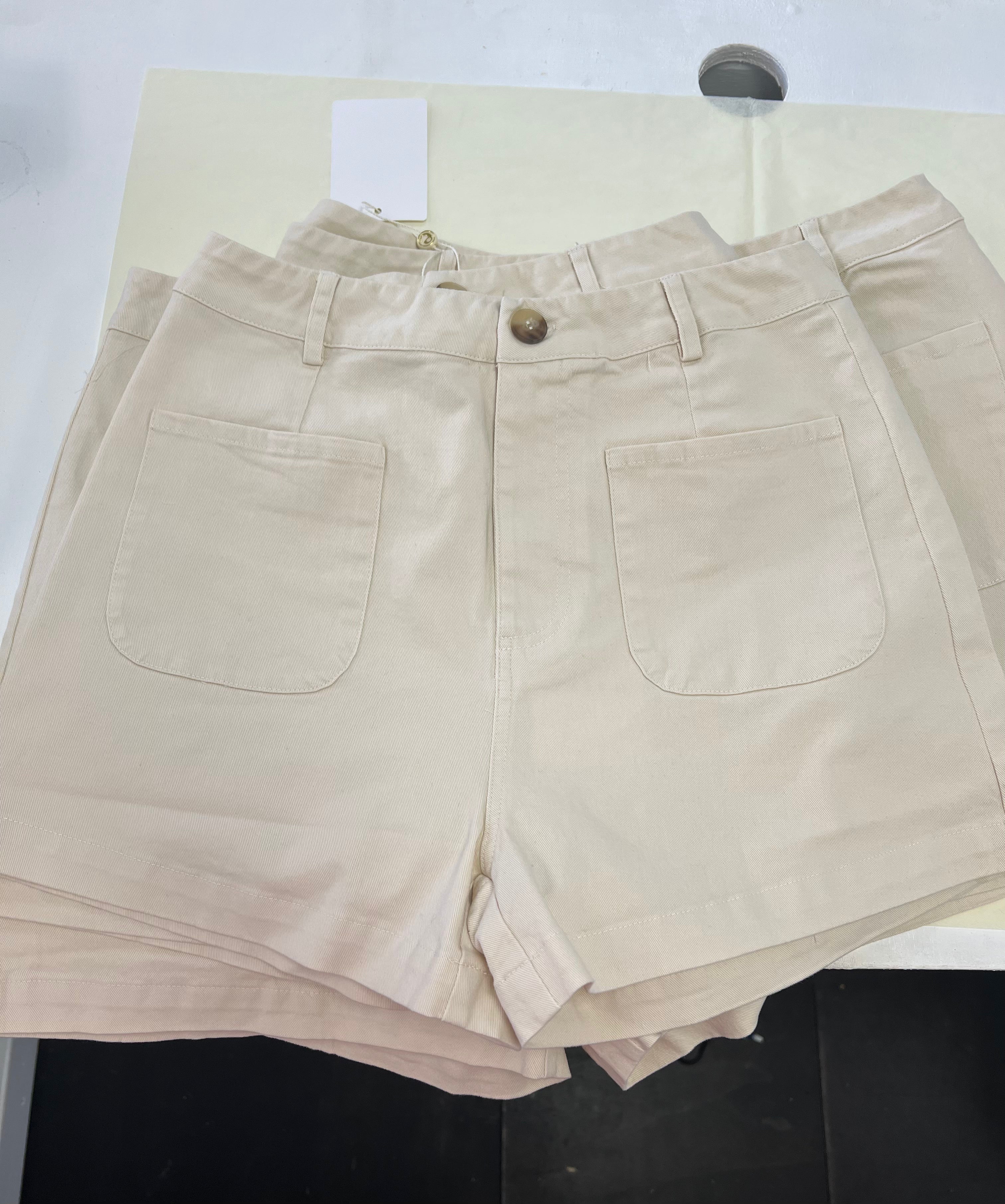 khaki shorts