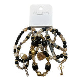 Give It Time Black Multi Bracelet