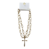Living My Best Life Cross Necklace