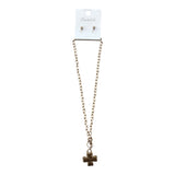 See You Later Cross Chain Necklace