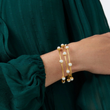 Milano Luxe Bangle - Pearl - Medium