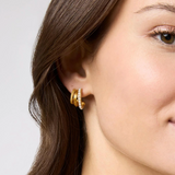 Hydra Gold Triple Hoop
