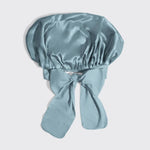 Adjustable Oversized Satin Bonnet - Haze Blue - MainStreet Clothing Co.