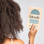 Adjustable Oversized Satin Bonnet - Haze Blue - MainStreet Clothing Co.