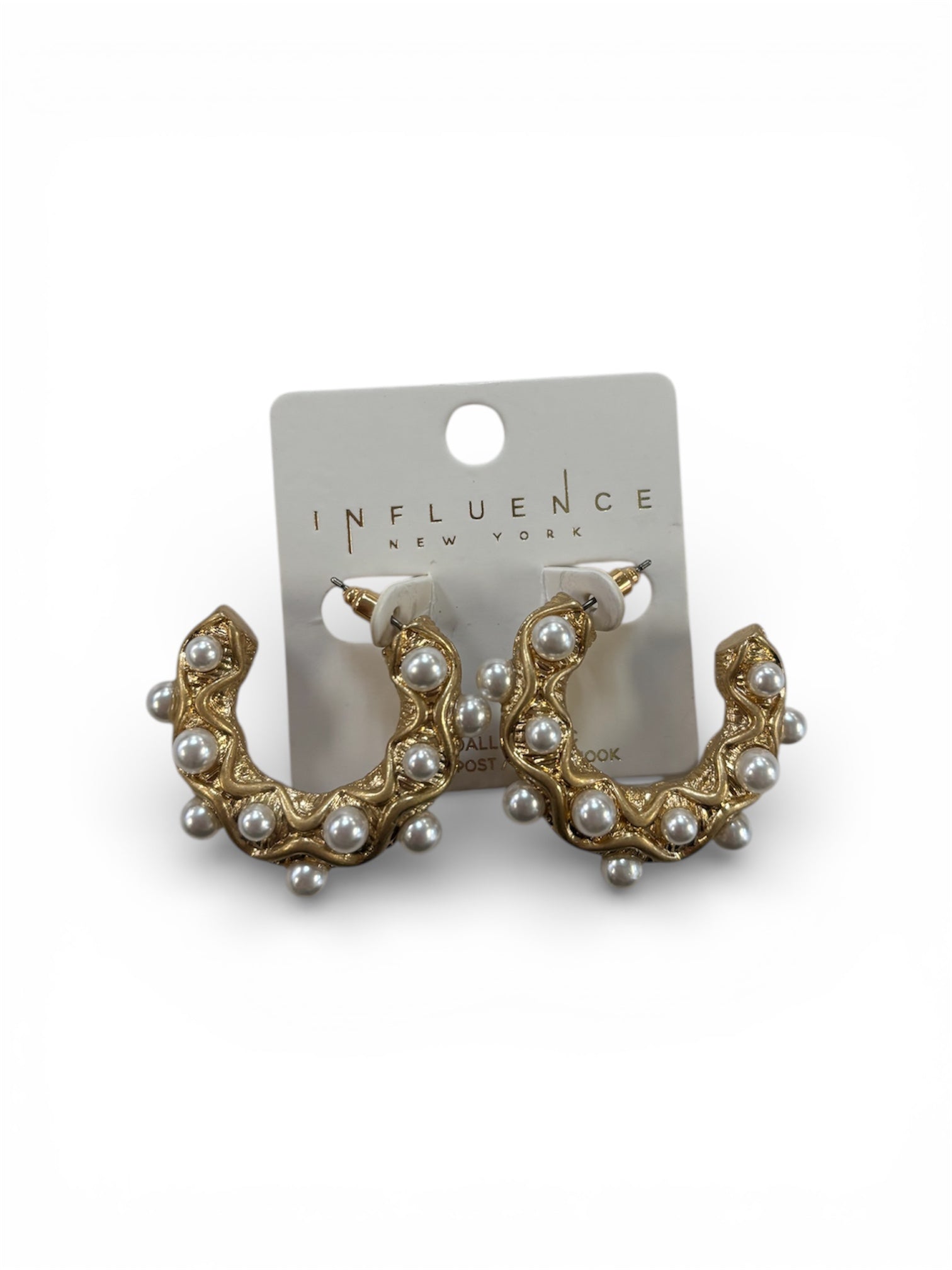 All Out Pearl Hoops - MainStreet Clothing Co.