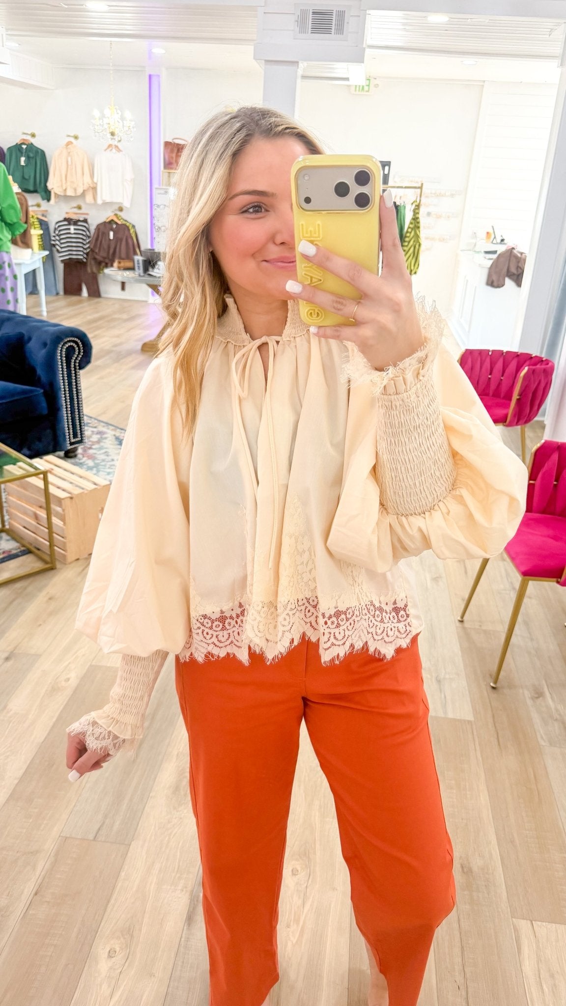 Allison Lace Blouse - Grayce's Boutique