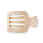 Almond Beige Medium Flat Square Clip | Teleties - Grayce's Boutique