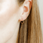 Ava Huggie Infinity Hoop Earrings Gold 10 MM | LINNY CO - Grayce's Boutique