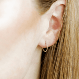 Ava Huggie Infinity Hoop Earrings Silver 10 MM | LINNY CO - Grayce's Boutique