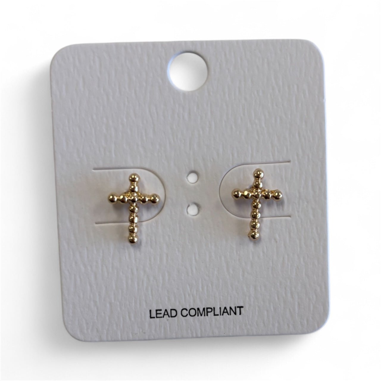 Beaded Cross Stud - MainStreet Clothing Co.