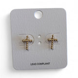 Beaded Cross Stud - MainStreet Clothing Co.