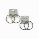 Call On Me Textured Hoop - MainStreet Clothing Co.