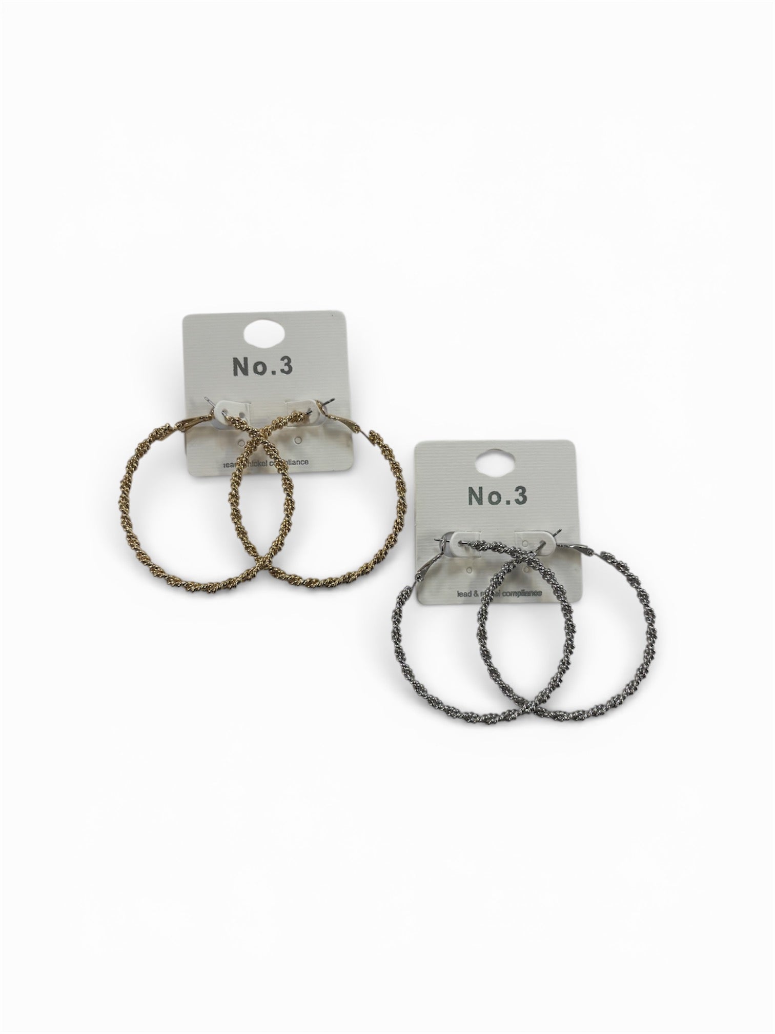 Call On Me Textured Hoop - MainStreet Clothing Co.