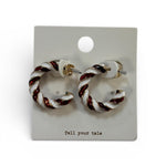 Candy Cane Hoops - MainStreet Clothing Co.