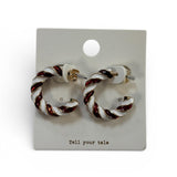 Candy Cane Hoops - MainStreet Clothing Co.