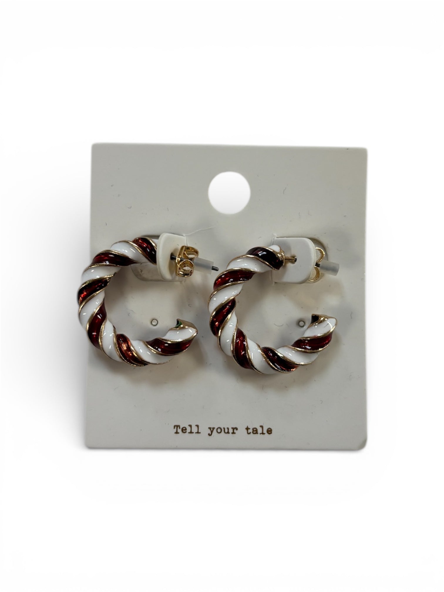 Candy Cane Hoops - MainStreet Clothing Co.