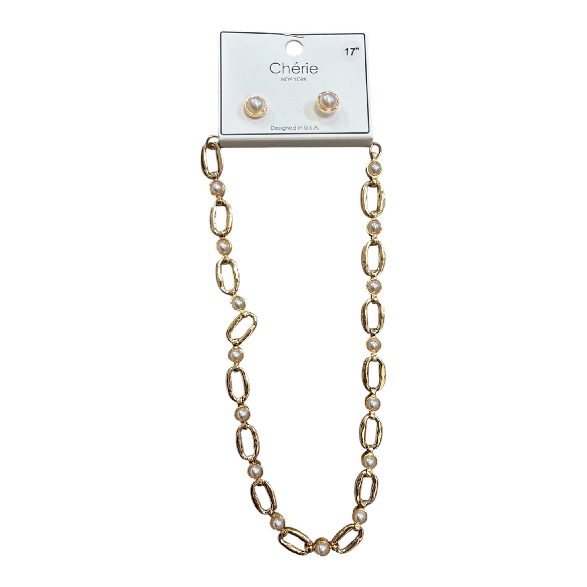 Chain Pearl Necklace - Grayce's Boutique