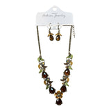Chloee Necklace | Brown Multi - Grayce's Boutique