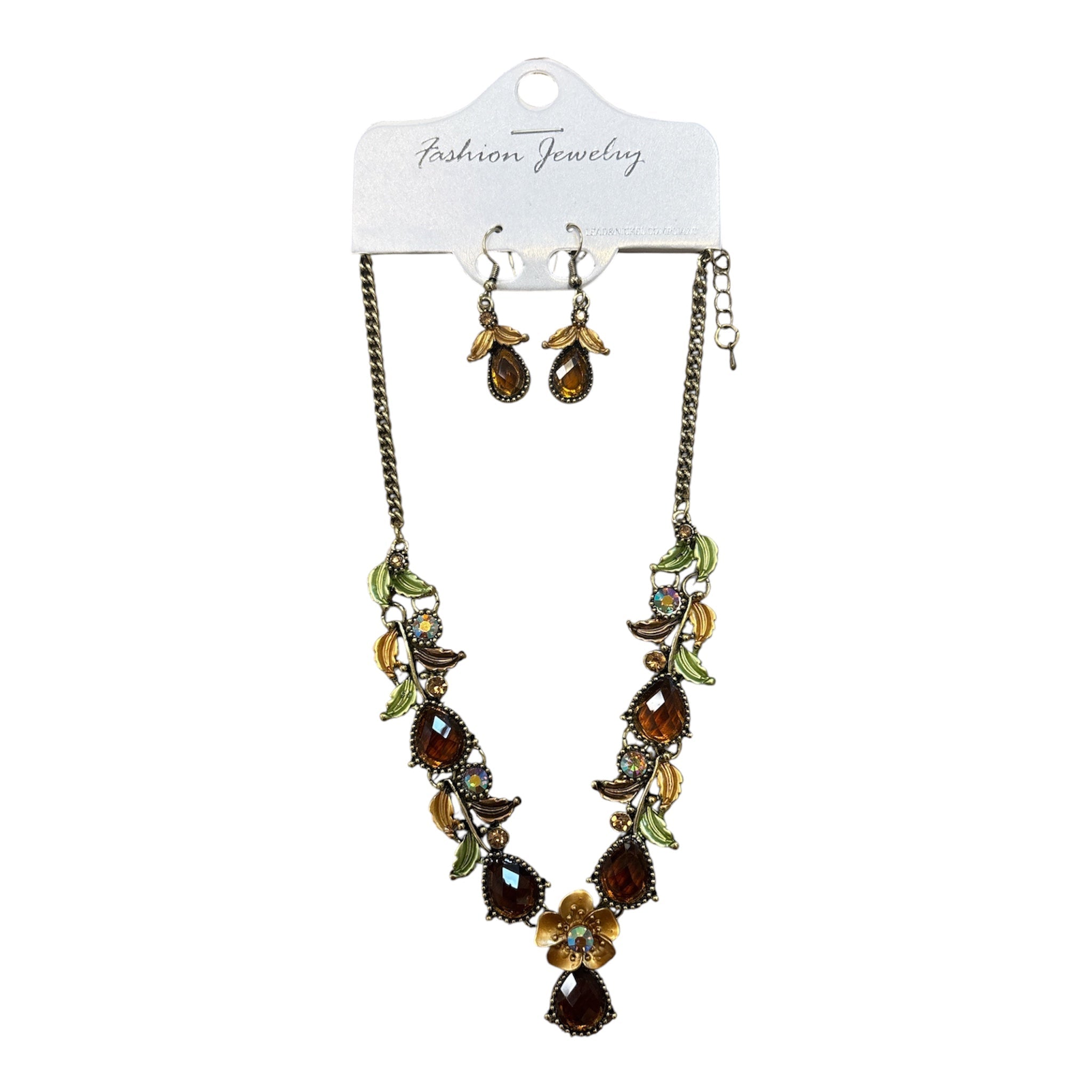 Chloee Necklace | Brown Multi - Grayce's Boutique