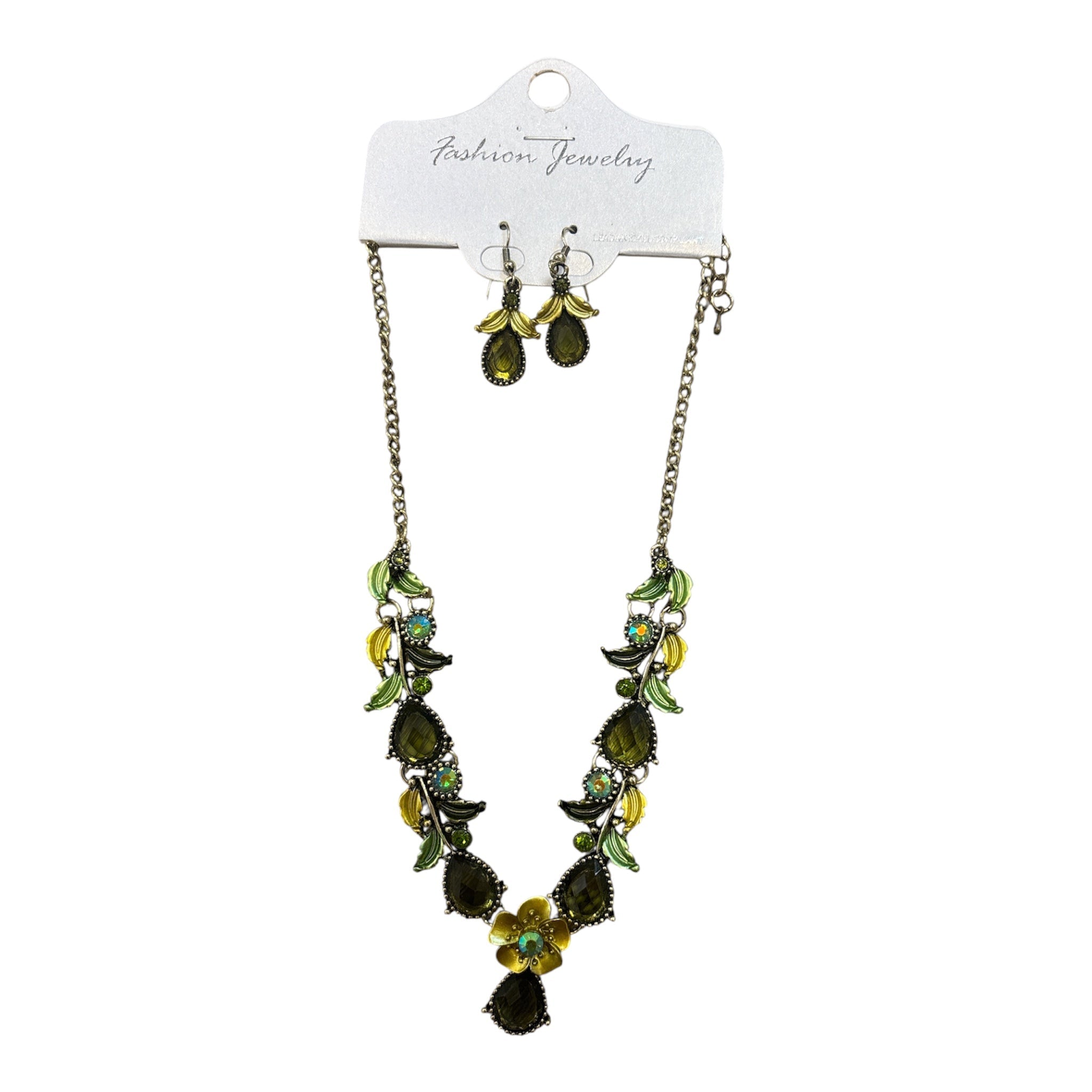Chloee Necklace | Green Multi - Grayce's Boutique