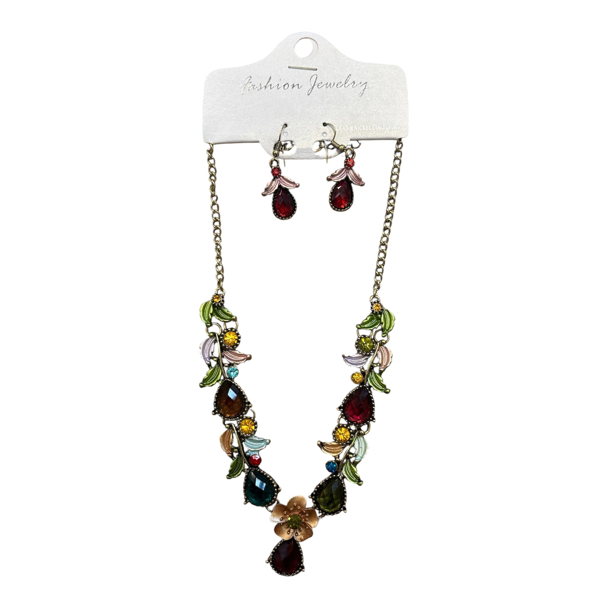 Chloee Necklace | Red Multi - Grayce's Boutique