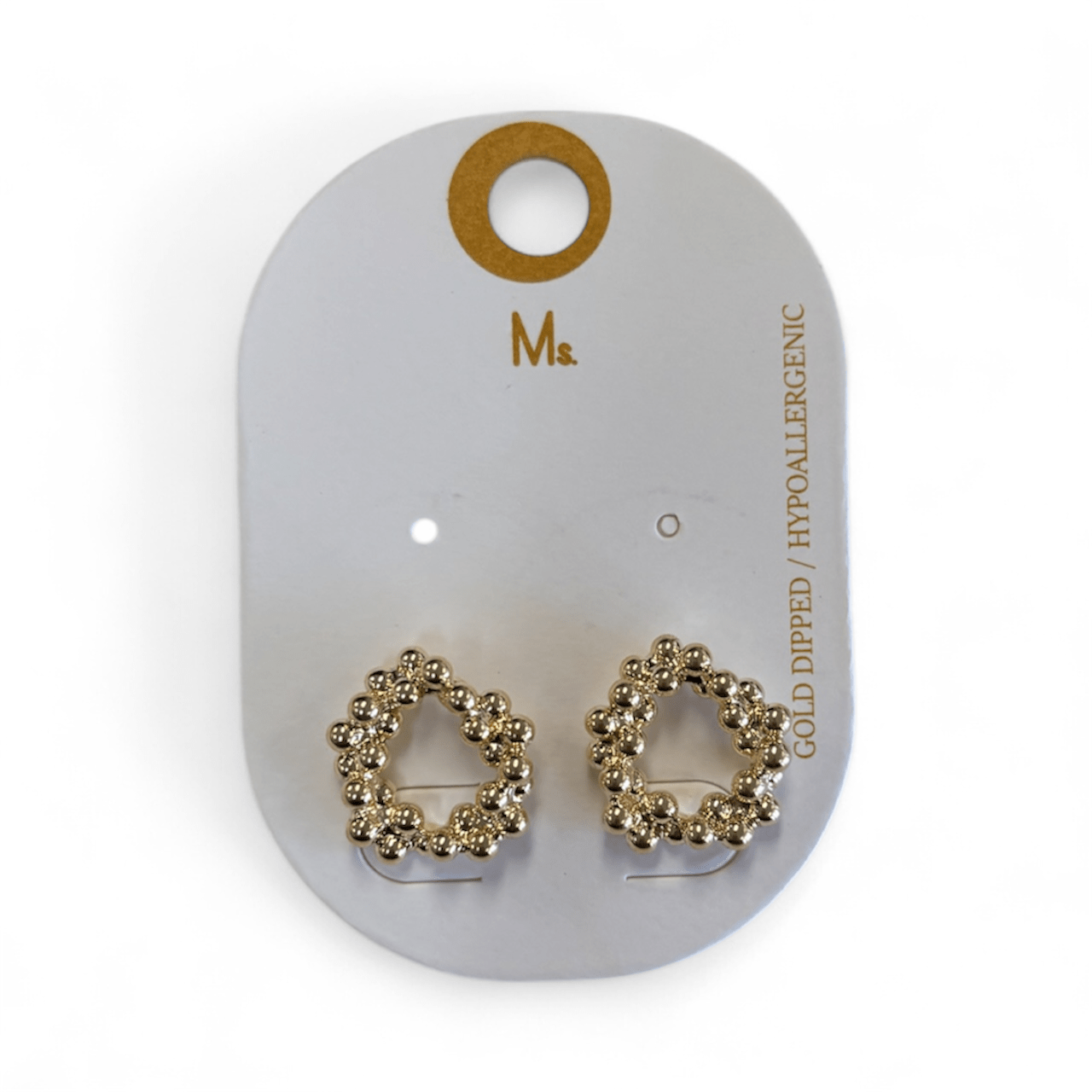 Circular Beaded Studs - MainStreet Clothing Co.