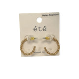 Classic Gold Ball Hoops - Grayce's Boutique