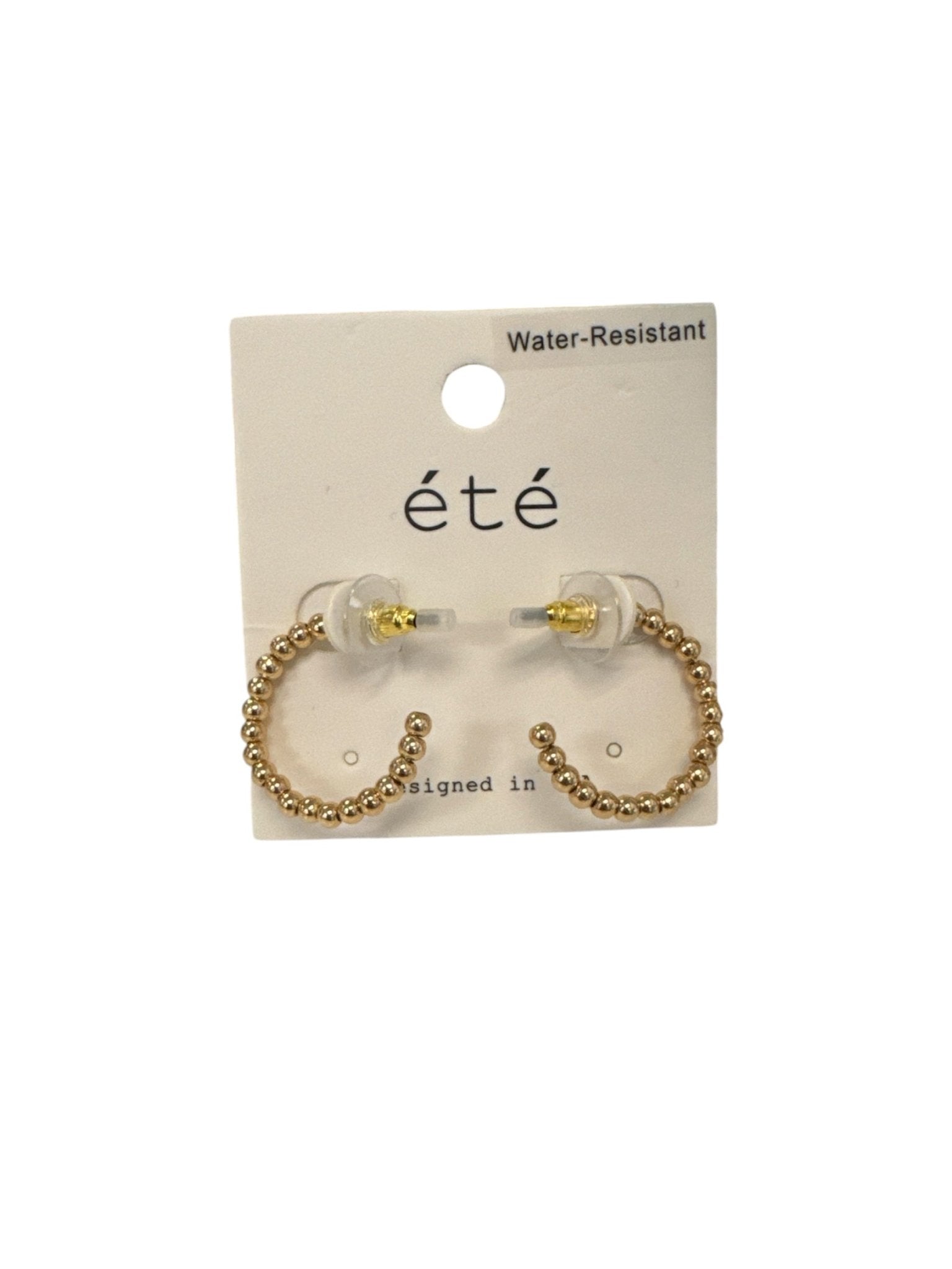 Classic Gold Ball Hoops - Grayce's Boutique
