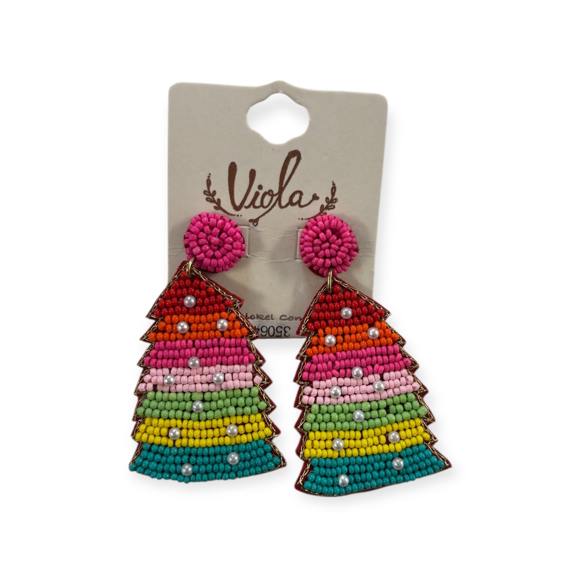Colorful Christmas Tree Earrings - MainStreet Clothing Co.