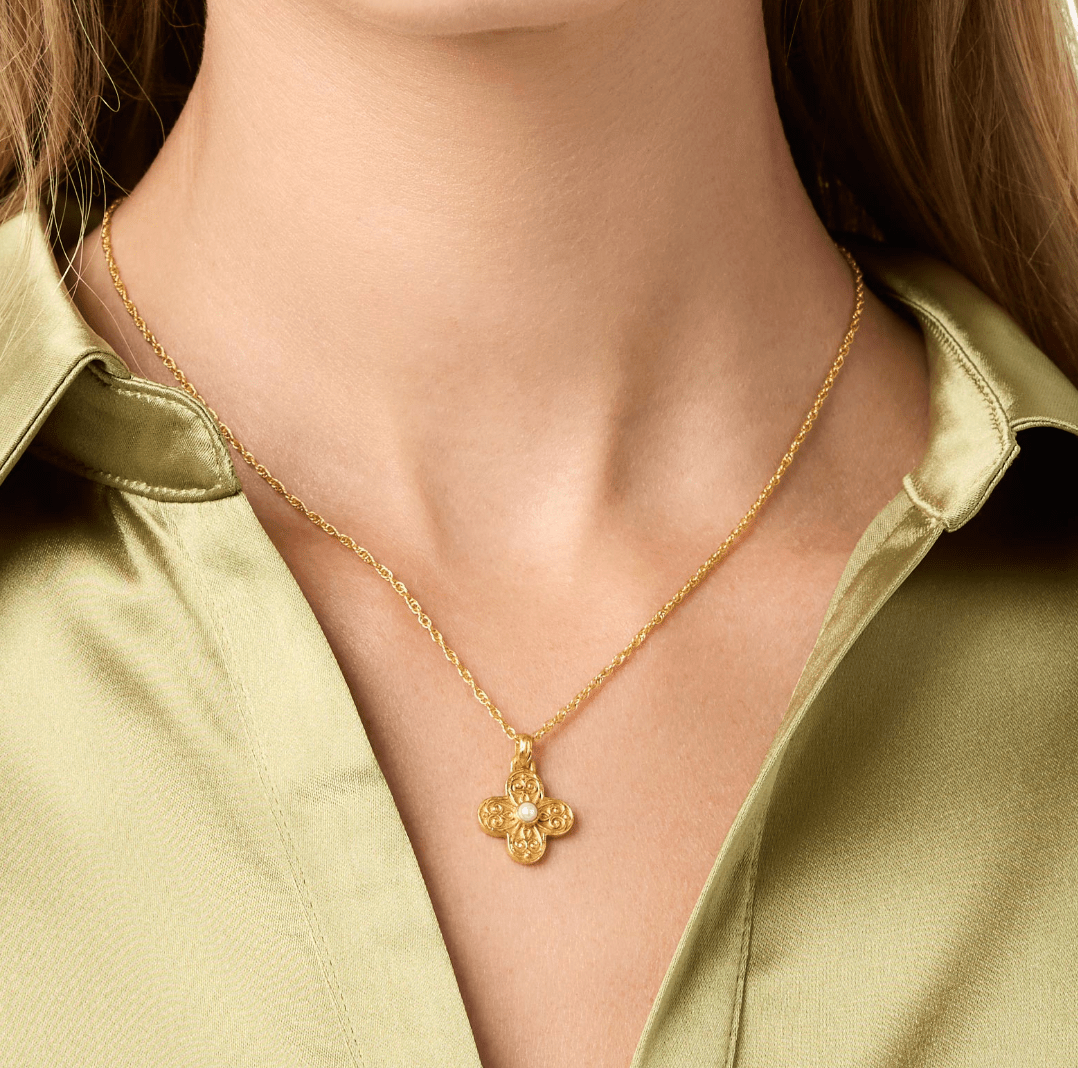 Corinth Delicate Necklace Pearl | Julie Vos - Grayce's Boutique