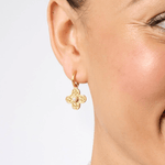 Corinth Hoop & Charm Earring Pearl | Julie Vos - Grayce's Boutique