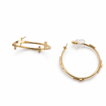 Cross Hoop - Grayce's Boutique