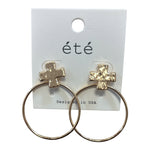 Cross Hoop Earring - Grayce's Boutique