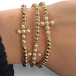 Cross Pearl Bracelet Stack - MainStreet Clothing Co.