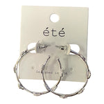 Darling Cross Hoop Earrings - Grayce's Boutique