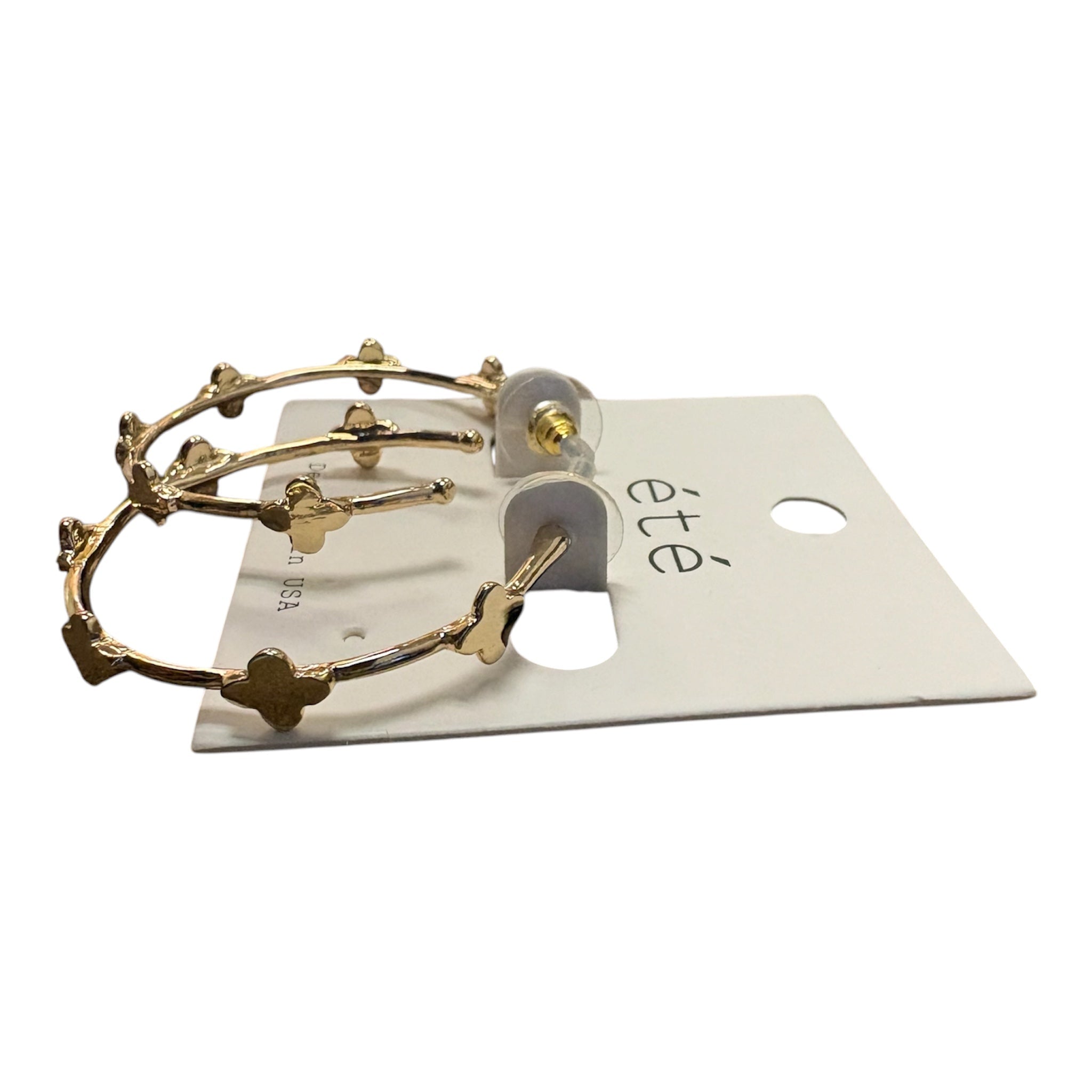Darling Cross Hoop Earrings - Grayce's Boutique