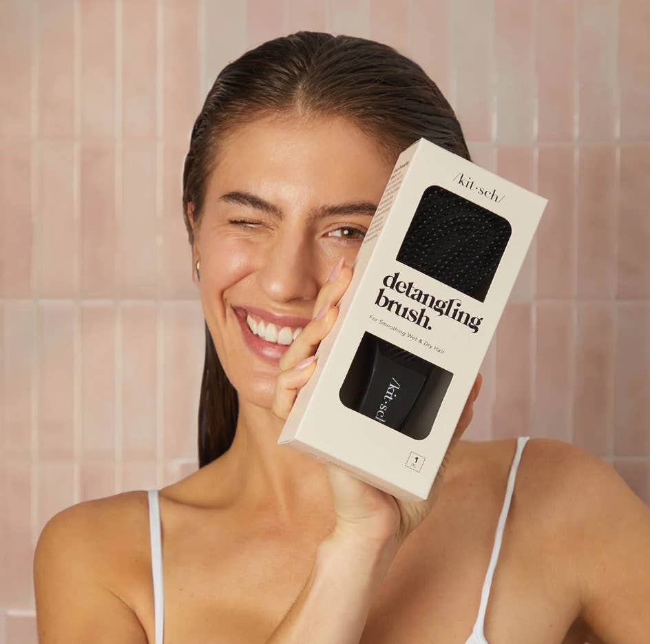 Detangling Brush - Black - MainStreet Clothing Co.